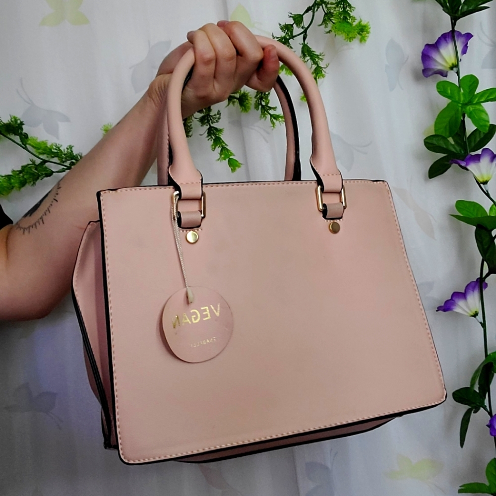 Isabelle Dusty Pink Vegan Leather Bag